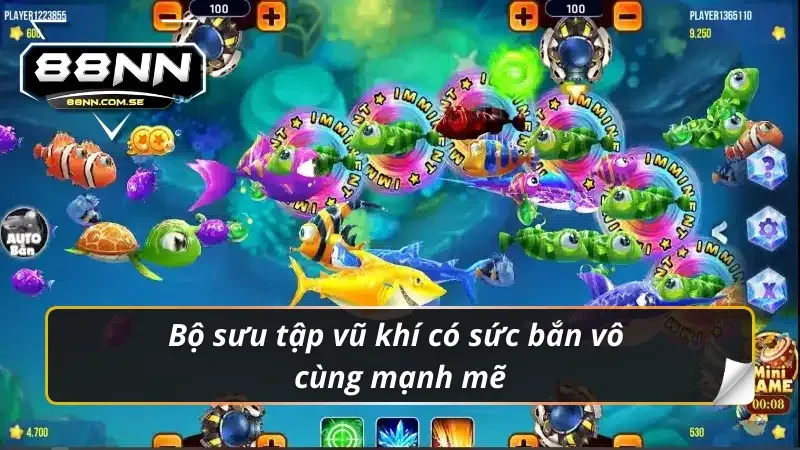 Bắn Cá H5 - Trò Chơi Săn Thưởng Cực Khủng Tại Nhà Cái 88NN 3 Bộ sưu tập vũ khí đỉnh cao của bắn cá H5